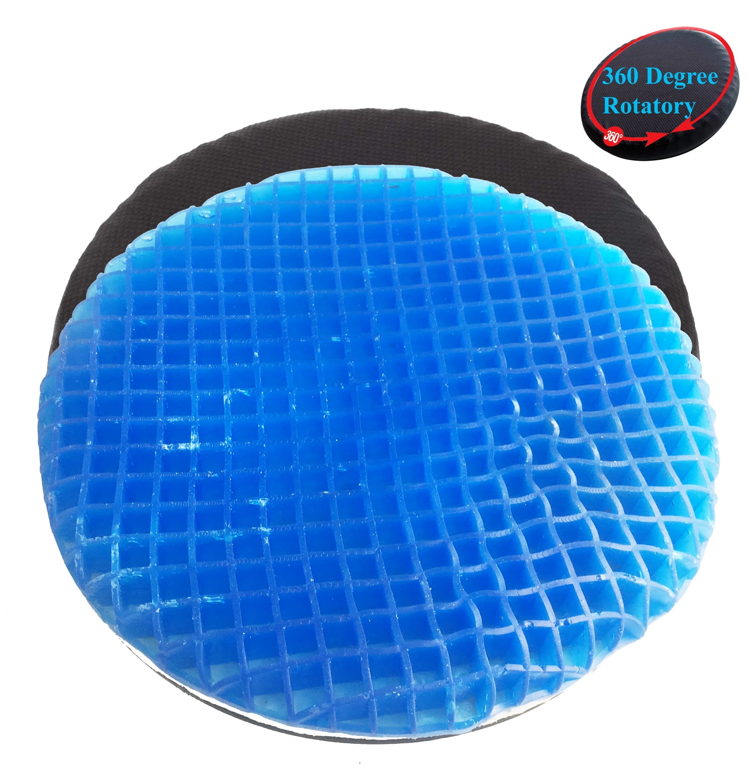 Tektrum Orthopedic Swivel Gel Seat Cushion, 360 Degree Rotation ...