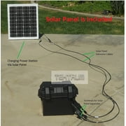 Tektrum Portable 1500w 3000w Peak Powerpack Power Source Station, Silent Gas Free Generator With 600Wh/50Ah Battery, 100w Solar Panel -Charge from Solar/Wall/Car -Power up A/C, Fridge - Plug-N-Play