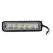 Tekuisi 1*18W 6 LEDs Light Bar Daytime Spot Work Driving Car Truck SUV Fog Offroad Lamp