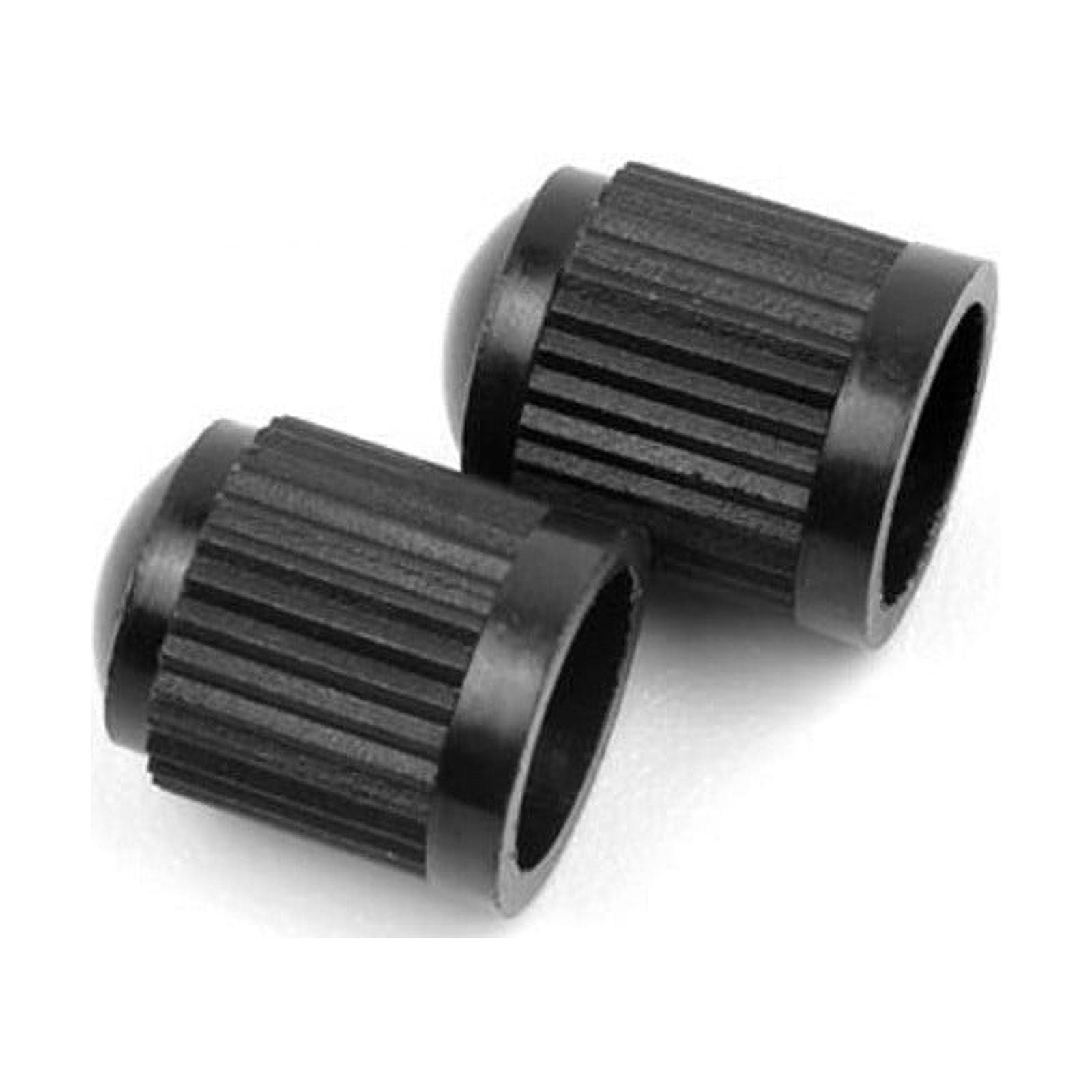 Guirnd Tire Valve Dust Caps - 100 Pack, Black, 13x10mm, With O-Ring Seal