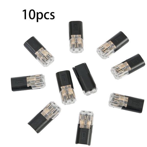 Tekuisi 10pcs 2 Pin Way Plug Waterproof Electrical Connector Car Wire Cable Automotive Electrical Connector Strip Terminal Connection