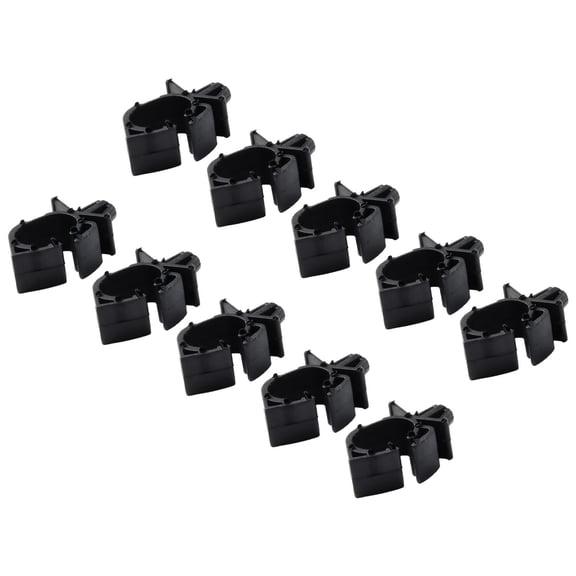 Tekuisi 10pcs Car Wiring Harness Fastener Lock Cable Hose Clamp Tie Oil Pipe Wire Harness Hose Bracket Car Corrugated Pipe Tie Clamp