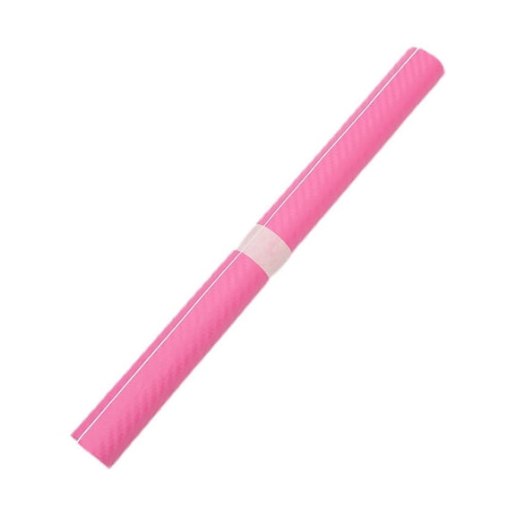 Tekuisi 1pc 50x12inch Car Pink Carbon Fiber Vinyl Wrap Sticker 127x30cm Panel Rear Mirrors B Pillar Armrest Auto Decor Accessories