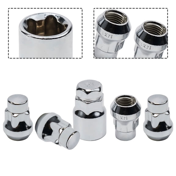 Tekuisi 1set Car Locking Wheel Nuts for Most Cars M14X1.5 for FordHonda NissanBuick MazdaToyota Wrangler-tire Anti-theft Screw Female