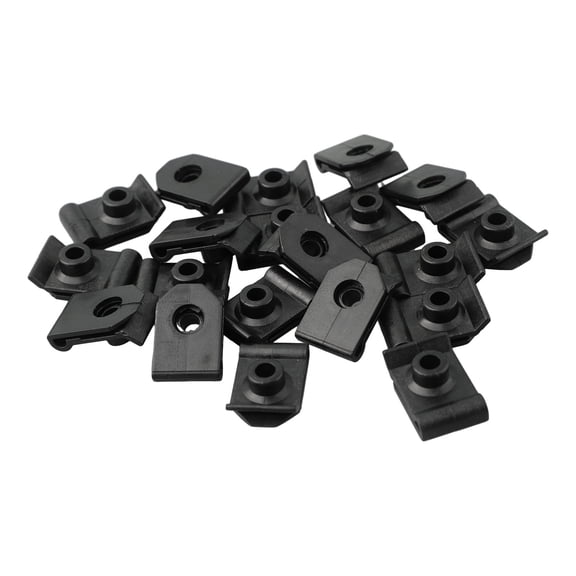 Tekuisi 20Pcs Nylon U Nut Front Fender Liner Clip Mounting Grommet Repair Tools 5387922010 Fender Liner Car Clips Nuts Accessories