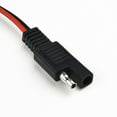 thumbnail image 1 of Tekuisi 2M SAE Connector Extension Cable 10AWG Quick Disconnect Power Wire for Solar Panel Battery Charger Motorcycle RV Boat Trailer, 1 of 6