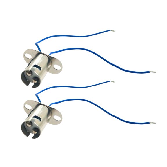 Tekuisi 2PC BAY15D 1157 LED with Wire Connector Bulb Holder for Auto Signal Replacement Parts Cord Converter Socket Converter