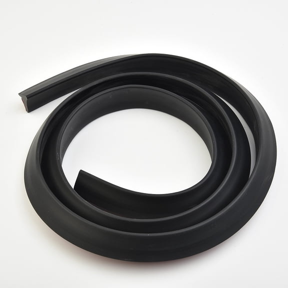Tekuisi 2Pc 1.5m Universal Fender Flares Black Car Wheel Fender Extension Moulding Flares Trim Strips Edge Car Wheel Eyebrow Strips