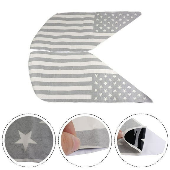 Tekuisi 2Pcs Precut Americ1an Flag Stickers Rear Decals for Toyota for 4RUNNER 2003-2009 Matte Black Trim Part Accessories