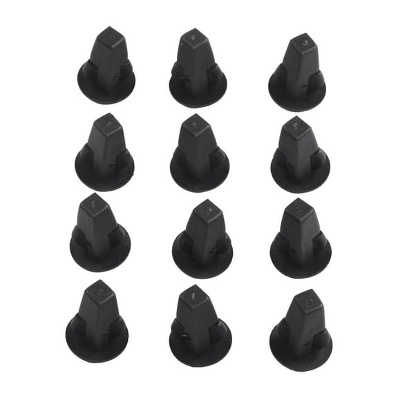 Tekuisi 50 Pcs Auto Fastener Clips Plastic Black Auto Fender Liner Screw Rivet Fastener Clip 8x8mm Holes Kit for Toyota 90189-060130