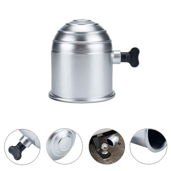 Tekuisi 50mm Car Tow Bar Cover Cap with Hook Ball Shape Towing Hitch Tow Ball Cover Waterproof Trailer Protection Car Accessories