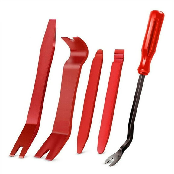 Tekuisi 5Pcs/Set 5pc Disassembly Tool Trim Removal Pry Tool Kit for Car Radio Door Panel Fastener Dashboard Universal Car Repair Tool