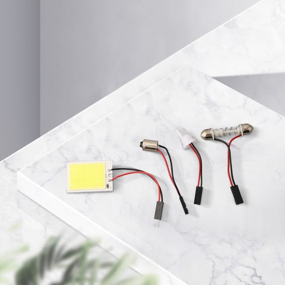Tekuisi 6000K COB LED Light Panel Designed for Car Interior Use with T10 Ba9s Sockets; Low Heat and Extended Lifespan Features