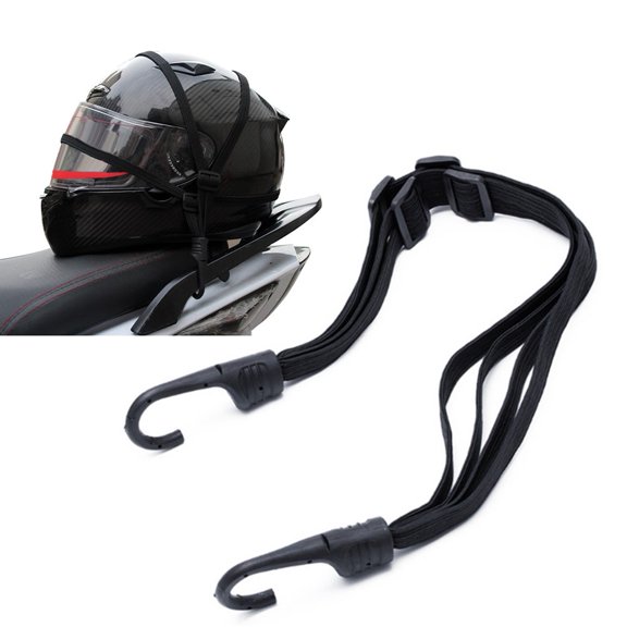 Tekuisi 60CM 90CM Motorcycle Helmet Straps Motorcycle Luggage Elastic Rope Strap Net Holder Hook Motos Helmet Luggage Net