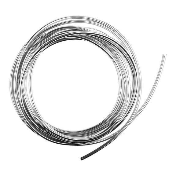 Tekuisi 6M Car Door Chrome Moulding Trim Strip Edge Scratch Guard Protector Cover Strip Roll Chrome Styling Moulding Trim Strip
