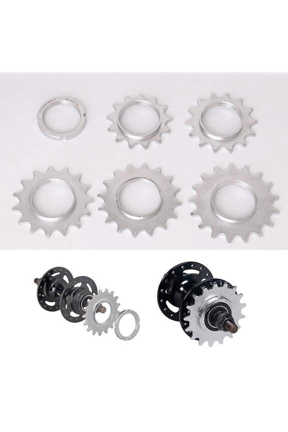 Bicycle Sprocket Fixed Gear Speed Cog Lock Ring 13T/14T/18T Track Bike Flywheel Sprocket Cog Fixie Track Bike Locking Ring