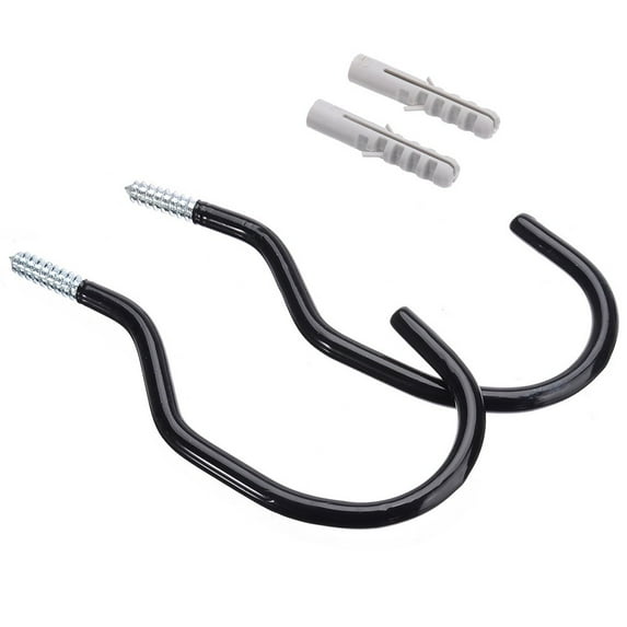 Tekuisi Bike Wall Mount Hook Heavy Duty Metal Hook Garage Organizer Bicycle Parking Buckle Garden Indoor Anti-slip Bicycle Wall Stand