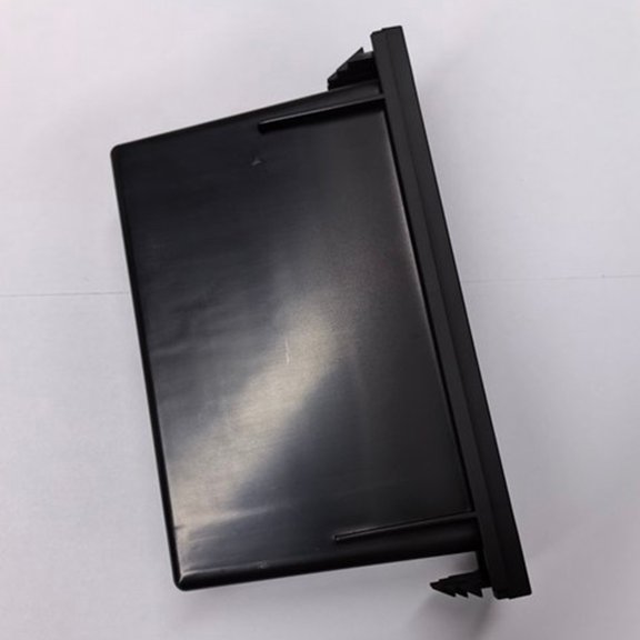 Tekuisi Black ABS 1 Din Car Stereo Radio Refitting Dashboard Storage Box Car Player Dashboard Car Audio Modified Storage Box Accessories