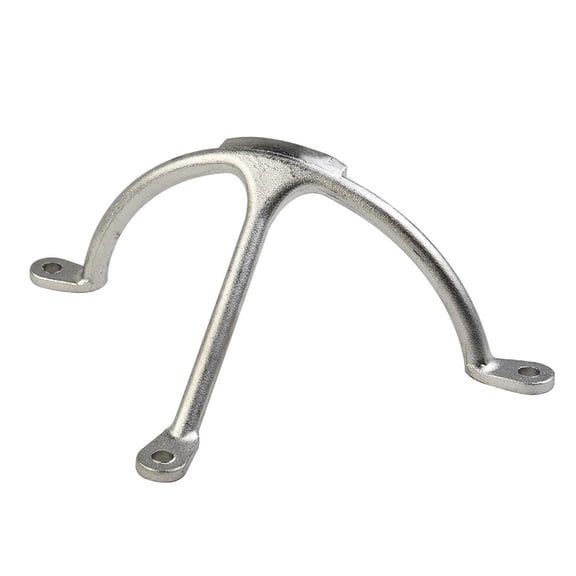 Tekuisi Boat Stainless Steel 3prong Bracket Wire Bracket Mast Step Silver 113mm for Boat Yacht Boat Accessories Marine Hardware