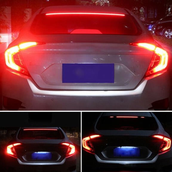 Tekuisi Car LED Light Strip Auto Lamp Rear Red Single mode Windshield 1pcs 90cm Flexible Signal Bar Stop Durable Parts