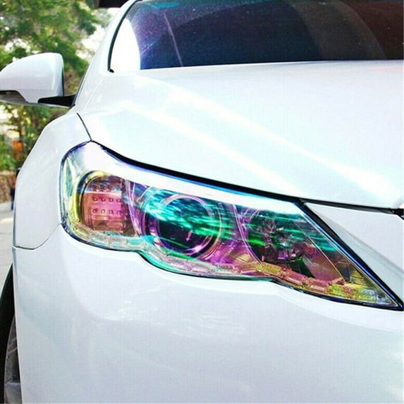 Tekuisi Car Light Lamp Color Changing Tint Vinyl Wrap Sticker Headlight Film 30 x100cm