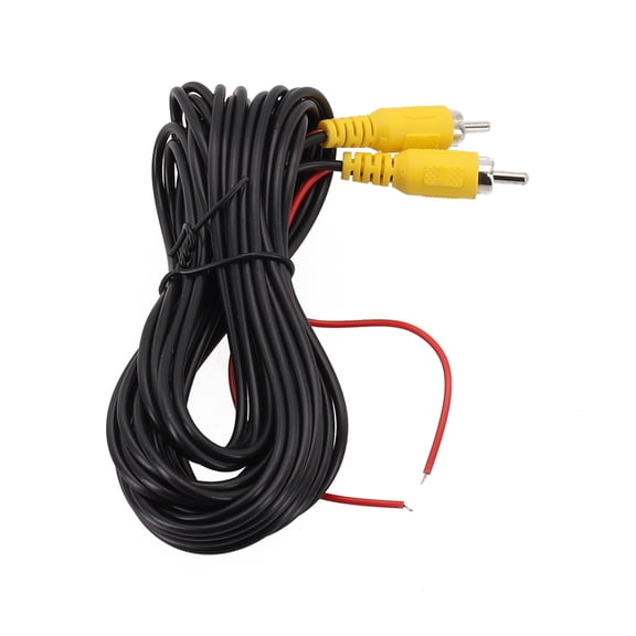 Tekuisi Car Reversing Rear View Parking Camera Video Cable for RCA Male To Male 12V-24V Auto Video Cable Car Electronics Accessories