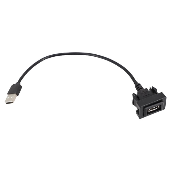 Tekuisi Flush Mount USB Port Panel Extension Cable Adapter Quick Installation and Easy to Use Suitable for Toyota Vios