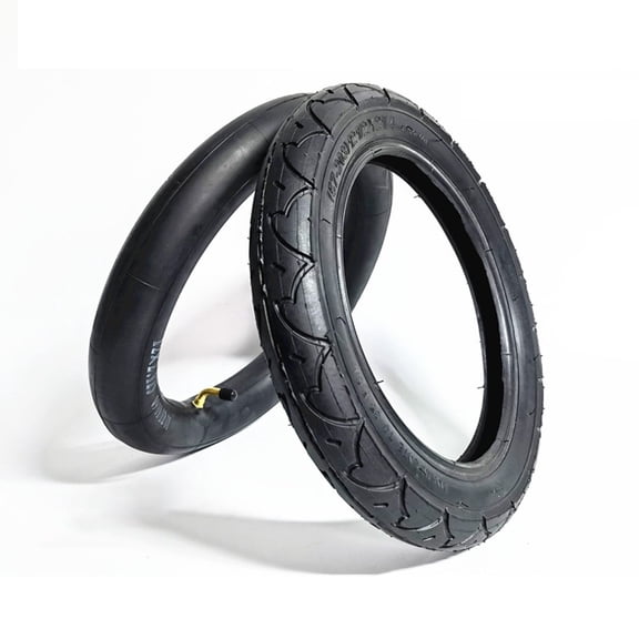 Tekuisi Functional Stroller Tire Stroller Wheels Rubber 1PC Black Scooter Stroller Tyre&inner Tube 12 1/2x2 1/4 12 Inch Baby Carriage