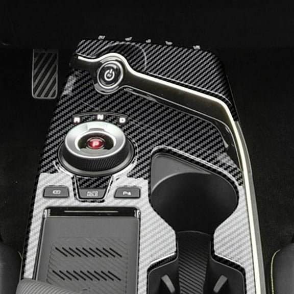 Tekuisi LHD Gear Panel Trim Cover Sticker Carbon Fiber Style Trim Accessories for Kia EV6 2021+ Replace Car Accessories