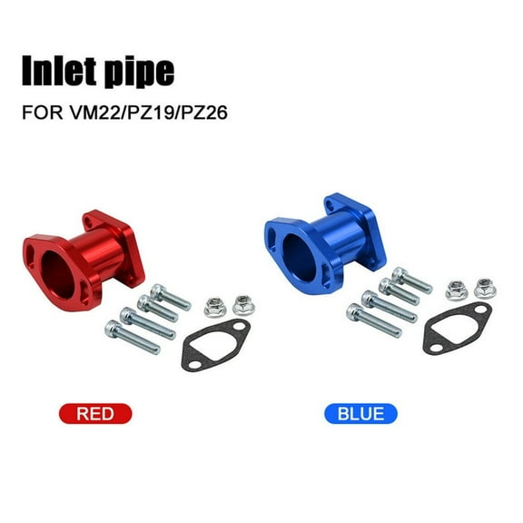 Tekuisi Motorcycle Carburetor Adapter Metal for VM22, PZ19 Carb Engine Connector CNC Intake Manifold Carburetor Accessories 26mm