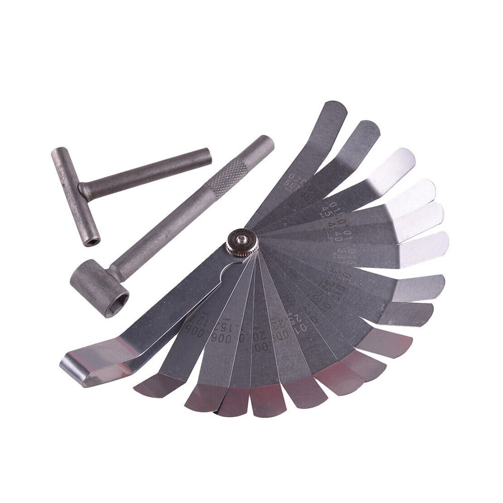 Motorcycle Valve Adjusting Spanner Tool With Metric Feeler Gauge