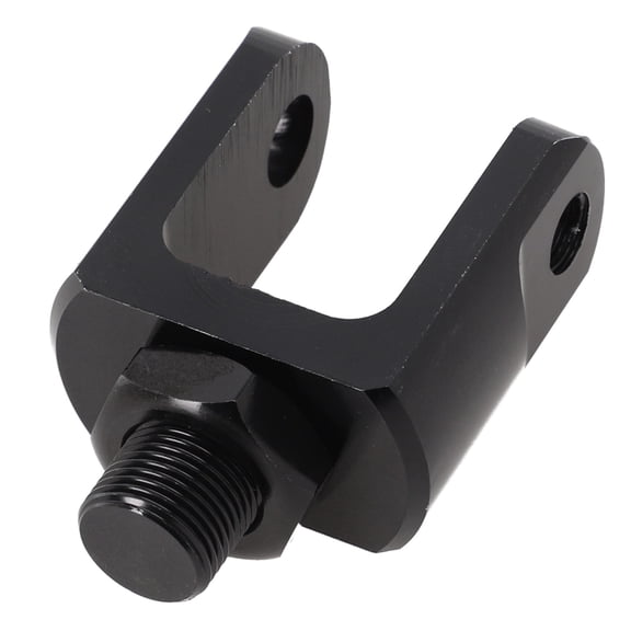 Tekuisi Motorcycle Rear Shock Absorber 27MM Motorcycle Rear Shock Widened Lower Fork Head Round End Adapter Aluminum Alloy Black
