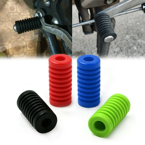 Tekuisi Motorcycle Rubber Shift Lever Gear Cover Universal Motorcycle Shift Gear Lever Pedal Cover Shoe Protector Foot Peg Toe Gel