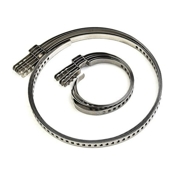 Tekuisi New 10 Pcs Universal Adjustable Axle CV Joint Boot Crimp Clamps Large&Small Kits