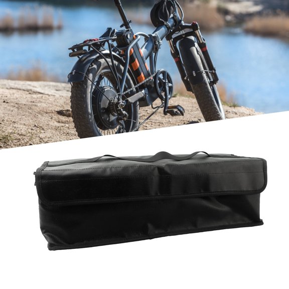 Tekuisi Portable Battery Fireproof Storage Bag for Hailong EBike Lithium Battery Explosion-proof Bags Electric Bicycle Accessories
