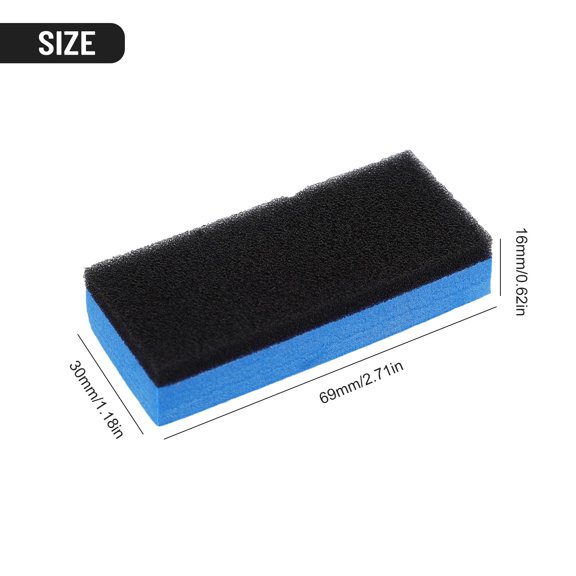 Tekuisi Premium 10 Piece Set Car Ceramic Coating Sponge, Durable Nano Wax Coat Applicator Pads, Practical High-Density Soft Sponge