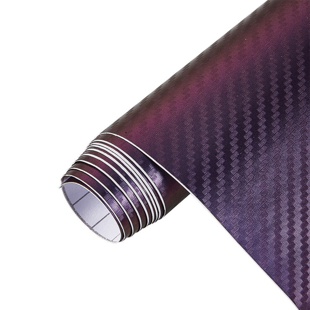 Tekuisi Purple Blue Chameleon Carbon Fiber Vinyl Film Color Change Auto Car Body Wrap 30*150CM Car Acesssories