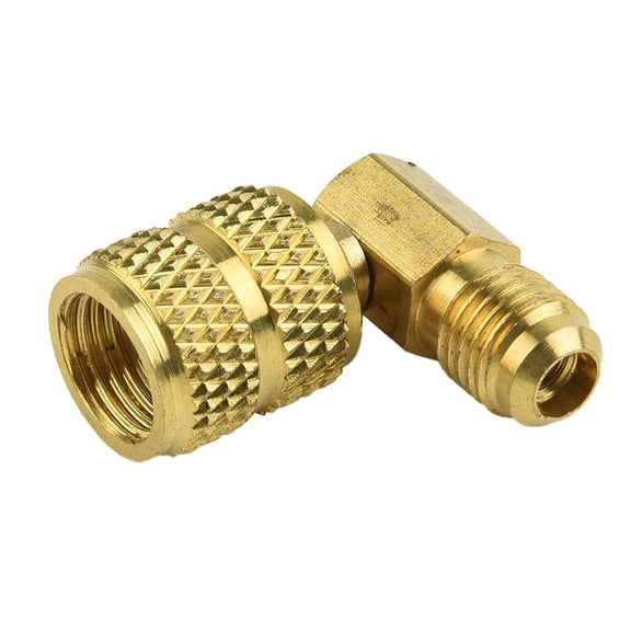Tekuisi R410A Adapter Connector 1/4SAE To 5/16 SAE with Movable Head Air Conditioning Adapter Quick Couplers Replacement Auto Part