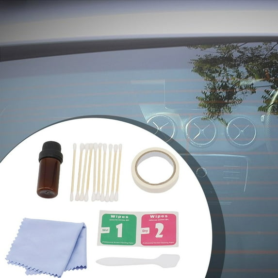 Tekuisi Rear Windshield Defogger Quick Repair Kit Conductive Glue Easy To Use High-quality Materials Invisible Repairs