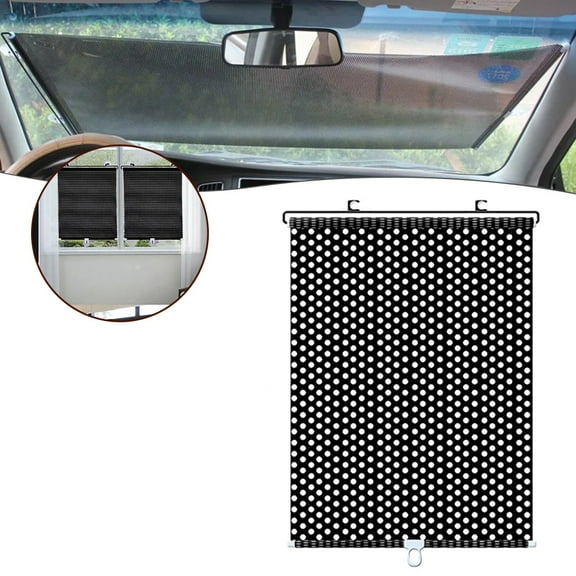 Tekuisi Roller Blinds Suction Cup Sunshade Blackout Curtain Car Bedroom Office