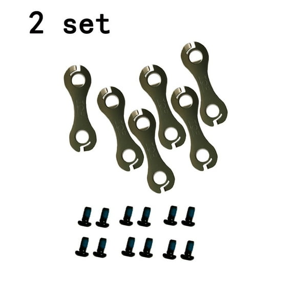 Tekuisi Rotor Washers Rotor Bolt Locking Plates Safety Washers Silver T25 Bolt Y8KT98010 Torx T25 Head Black Disc Brake