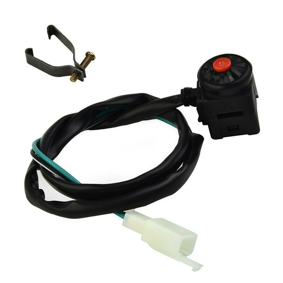 Tekuisi Universal Motorcycle Kill Switch Red Push Button Horn Starter Dirt Bike ATV Dual Sport Motorcycle Equipments
