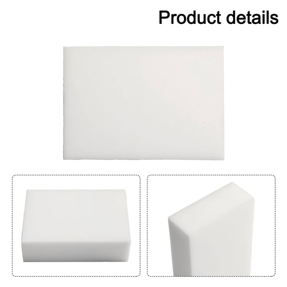 Tekuisi White Leather Wipe Sponge Melamine Foam Stain Remover Car Wash Cleaning Sponge for Stainless Steel Floor Surface Paint Plastic