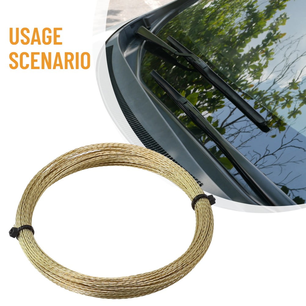 Tekuisi Wire Rope Car Windshield Removal Wire Gold Roll Steel 22m Car ...
