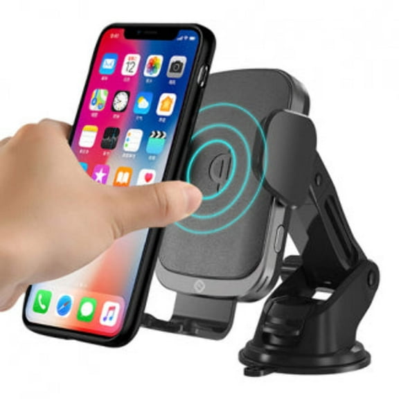 Tekya Autotek Wireless Qi Charging 3-N-1 Mount - Black