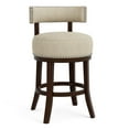 thumbnail image 1 of Tela Wood Counter Stools, Beige, Set of 2, 1 of 5