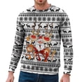 thumbnail image 1 of Telankuip 2025 Christmas Sweatshirts for Men Funny Crew Neck Pullovers Long Sleeve Christmas Print Retro Santa Claus Tops Warm Comfortable Fitted Casual Workout Sweatshirt White3 XL, 1 of 7