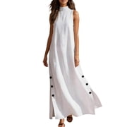 knee length dresses for ladies Marco Long Sleeve Turtleneck Knit Midi Dress White– Selfie Leslie