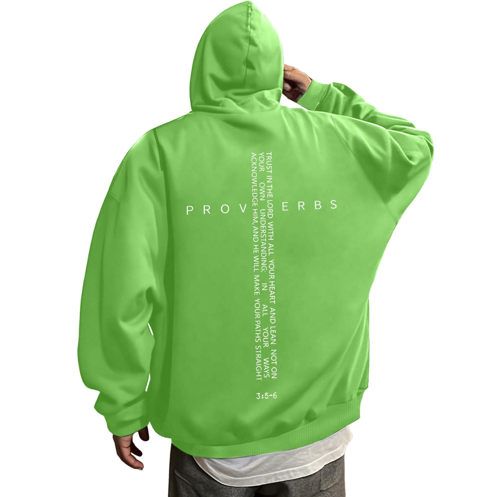 Telankuip Christian Hoodies for Men Oversized Religious Faith 