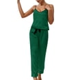 thumbnail image 1 of Telankuip Clearance Womens Summer Pajamas Sets with Shorts,Gilrs Elegant Loungewear Set Ladies 2-Piece Nightgown Cotton Nightie with Pockets Nightwear Set Coffee L, 1 of 4
